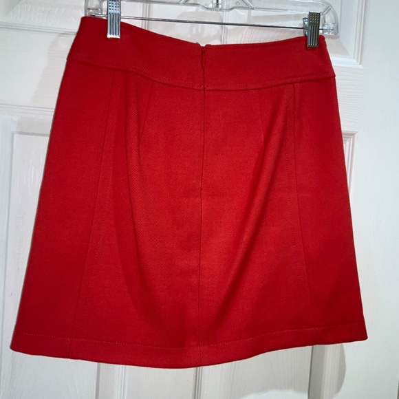 Loft inverted front pleat mini skirt Sz 0 lined - Picture 2 of 4